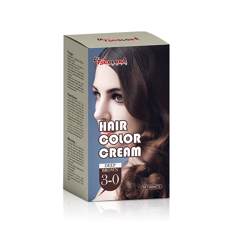 Coloración en Crema Orgánica Castaño Profundo para Peluquería